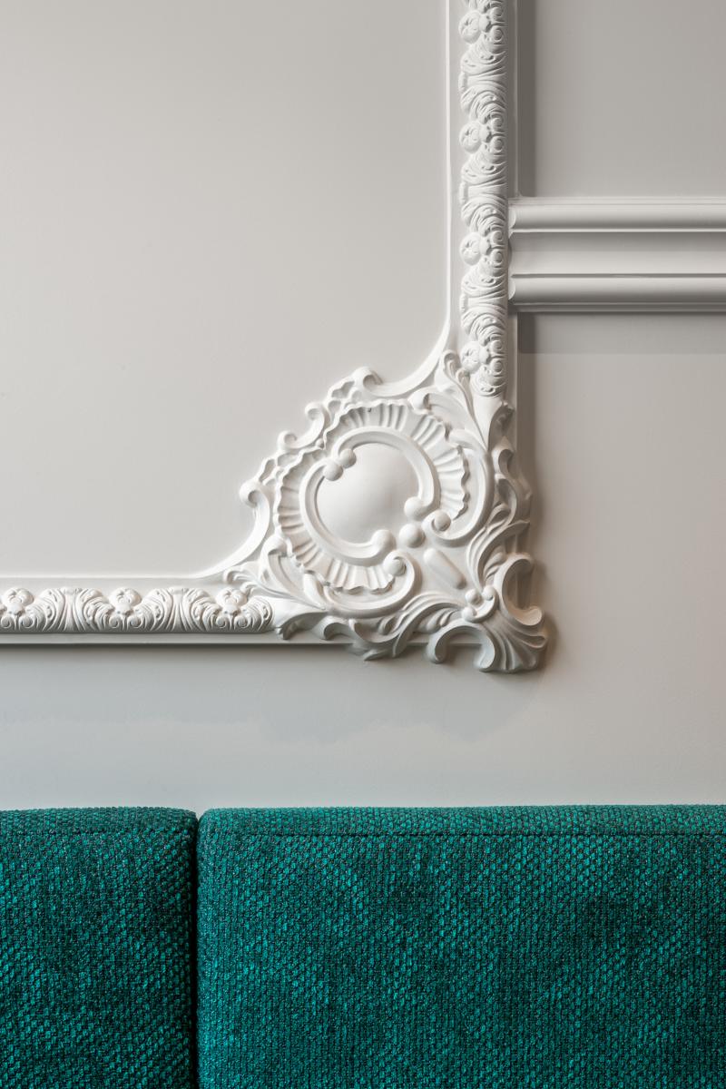 P3020A Cimaise murale Orac Decor - 42,5x4x42,5cm (h x p x L) - moulure décorative polyuréthane - Image 3